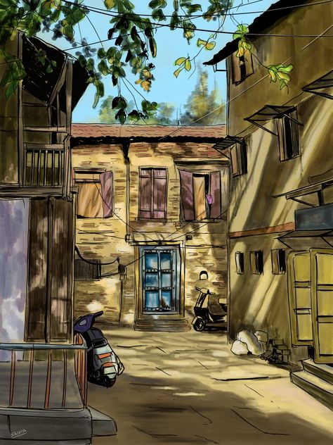 Pune Street, Bengali Vibes, Street Digital Art, Street Illustration, Vegetable Painting, Detective Game, Abstract Pencil Drawings, Simple Building, Indian Illustration