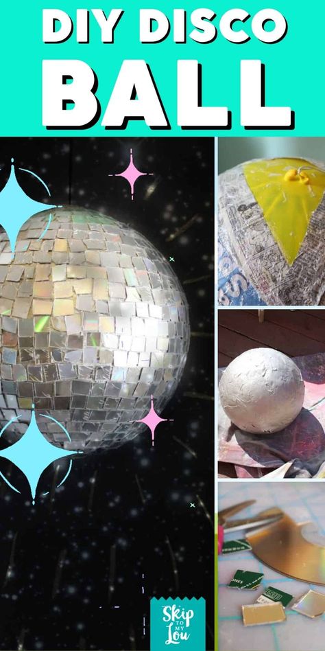 A DIY disco ball is an easy-to-make project is perfect for those who want to add some glitz and glamour to their dance party. Glitz And Glamour Party, Dance Party Decorations, Diy Disco Ball, Disco Decorations, Disco Party Decorations, Fancy Decor, Skip To My Lou, Cd Crafts, Glitz And Glamour