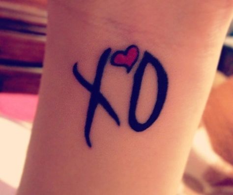 The weeknd Kisses Tattoo, Xo Tattoo, Hugs And Kisses, A Tattoo, Tattoo On, We Heart It, Lost