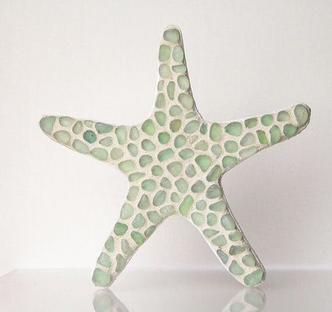 Starfish Mosaic, Marine Crafts, Pottery Mosaic, Star Mosaic, Beach Mosaic, Quotes Crush, Starfish Art, Sea Glass Mosaic, Quotes Summer