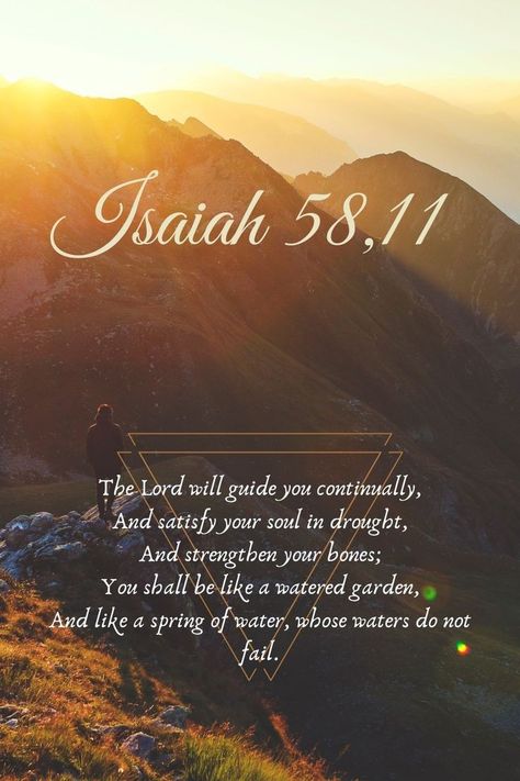 And Then God Stepped In, Bloom Scripture, Isaiah Bible Verses, Faith Garden, Isaiah 58, Inspirational Quotes Background, Scripture Memorization, Bible Verse Background, Bible Words Images