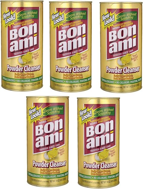 Amazon.com: Bon Ami Polishing Cleanser Powder, 14 Ounces, Sold as 5 Pack : Health & Household Bon Ami, Powder Cleanser, Bath Cleaning, Bar Keepers Friend, Bar Keeper, Natural Home, Health Conditions, Clean Kitchen, Grocery Store