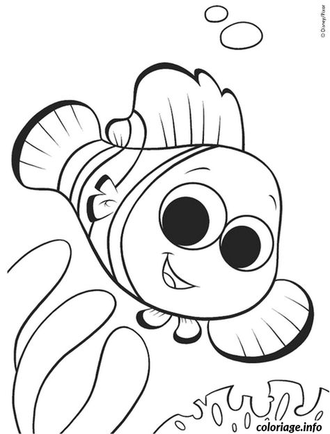 Coloriage Le poisson clown Nemo Dessin à Imprimer Finding Nemo Coloring Pages, Nemo Coloring Pages, Coloring Pictures For Kids, Coloring Pages For Teenagers, Kids Printable Coloring Pages, Free Kids Coloring Pages, Preschool Coloring Pages, Free Coloring Sheets, Coloring Pages For Boys