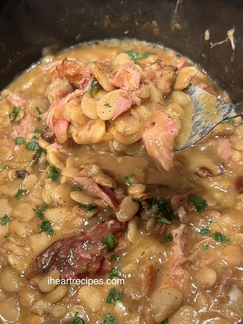 Lima Beans Recipe Southern, Lima Beans In Crockpot, Cooking Lima Beans, Southern Meals, Lima Bean Recipes, Butter Beans Recipe, Beans In Crockpot, I Heart Recipes, Heart Recipes