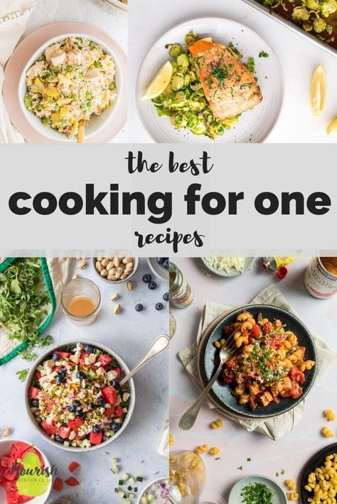 Single Meal Recipes, Quick Single Meals, 2 Portion Meals, Suppers For One, Dinner Ideas Single Person, Easy Single Dinners, Healthy Meals For One Person Simple, High Protein Single Serve Dinner, Yummy Meals For One