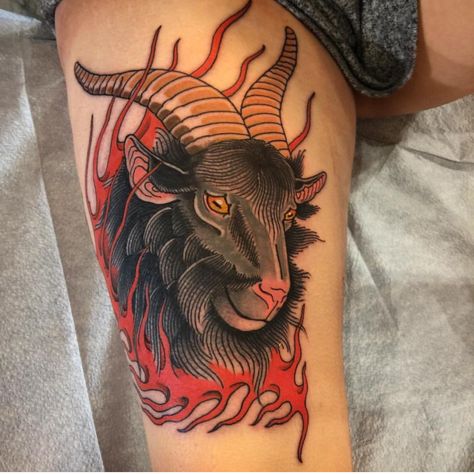 Satanic Tattoo Design, Satanic Tattoos, Mens Tattoos, Vintage Tattoo Design, American Tattoos, Traditional Tattoo Design, Traditional Tattoo Art, Tattoo Illustration, Book Tattoo