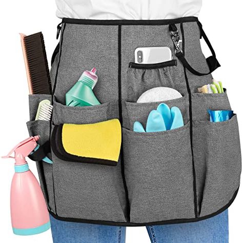 Cleaning Apron, Cleaning Caddy, Caddy Bag, Tool Organizers, Garbage Bags, Linen Textile, Professional Cleaning, Garden Tote, Waist Belt