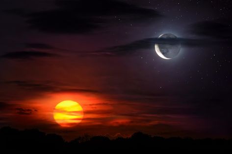 Eclipse Dragon, Sun And Moon Together, Consonants And Vowels, English Sounds, Moonlight Sonata, Muslim Images, Moon Images, Moon Photos, Pink Door