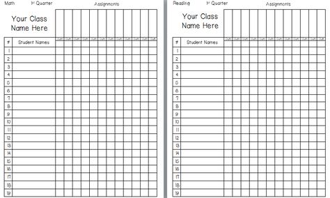 Free Printable Grade Sheet | Classroom Freebies: Printable Grade Book Student Grade Sheet, Landforms Activities, Grade Book Printable, Teacher Binder Organization, Grade Book Template, Teacher Grade Book, Classroom Freebies, Teacher Binder, Grade Book