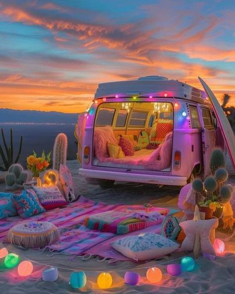 Camper Diy, Dreamy Sunset, Dream Bedroom Inspiration, Dream Life House, Chic Wallpaper, Dream House Rooms, Dream Room Inspiration, Cute Cars, Dream Rooms