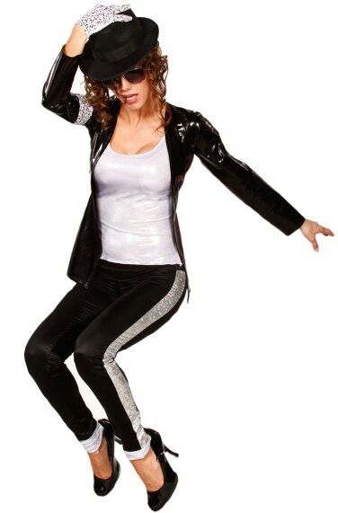 MICHEAL Jackson inspired Halloween costume.  Easy Womens Michael Jackson Costume, Micheal Jackson Costume Girl, Michael Jackson Fancy Dress, Michael Jackson Halloween, Dress Up Games Online, Halloween Costume Easy, Michael Jackson Billie Jean, Michael Jackson Party, Michael Jackson Costume