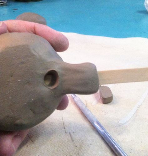 Bear Whistles! Bird Whistles! How to Build Sculptures That Sing.: 10 Steps (with Pictures) Clay Popsicle, Clay Whistle, Ocarina Instrument, Earth Clay, Clay Projects For Kids, Clay Pipes, Coil Pottery, Kids Clay, Diy Instruments