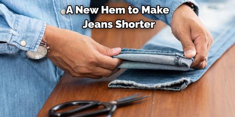 How to Fix Jeans That Are Too Long | 8 Steps Instructions (2024) How To Roll Jeans That Are Too Long, Fabric Shears, Rolled Jeans, Sewing Jeans, Buy Jeans, Shirt Tucked In, Seam Ripper, Long Jeans, Fabric Markers