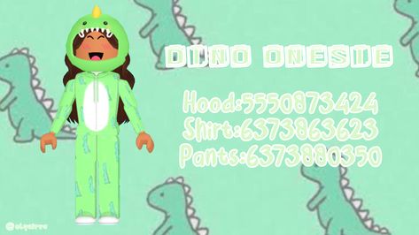 Bloxburg Halloween, Sleep Outfit, Bloxburg Clothes, Berry Avenue Codes, Code Clothes, Dinosaur Outfit, Bloxburg Codes, Animal Pajamas