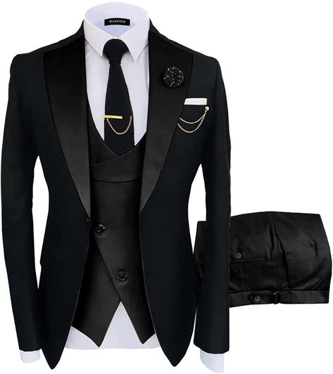 Formal Wedding Suit, Terno Slim, Prom For Guys, Prom Suits For Men, Suits Black, Buckle Pants, Third Anniversary, Dinner Suit, Slim Fit Tuxedo