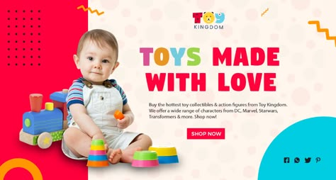 Toy Banner Design, Toys Creative Ads, Toy Advertisement Design, Toys Advertising Design, Toy Branding Design, Toy Store Branding, Toys Poster Design, Womens Day Ideas, Toy Branding