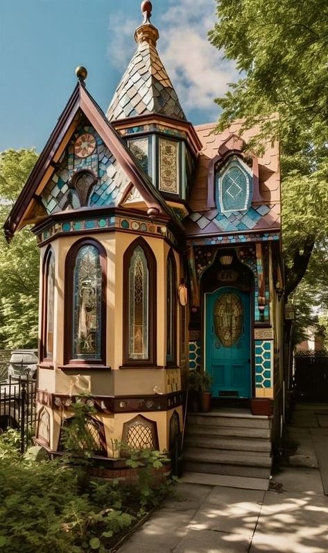 Fairytale Houses, Storybook Homes, Victorian Style Homes, Victorian Cottage, Fantasy Homes, Dream Cottage, Victorian Architecture, Fantasy House, Compact Living