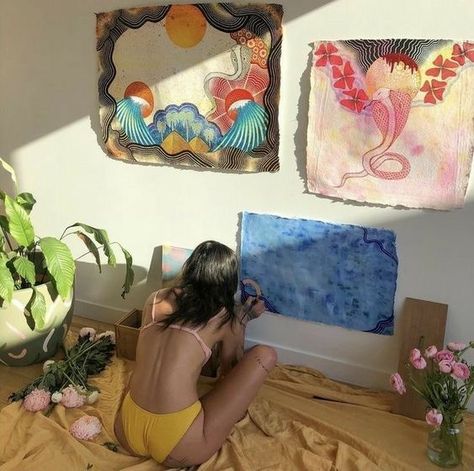 Artist Aesthetic, Summer Dream, European Summer, Pics Art, Divine Feminine, Summer Aesthetic, Dream Life, Art Studio, Art Inspo