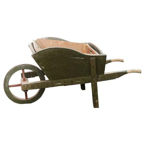 Antique Wheelbarrows - 22 For Sale on 1stDibs | antique wheelbarrow value, old wheelbarrows for sale, old wheelbarrow for sale near me Antique Wheelbarrow, Rustic Wheelbarrows, Anthropologie Hacks, Wooden Wheelbarrow, Wheelbarrows, Wooden Wheel, Antique Tools, Garden Elements, Hill House