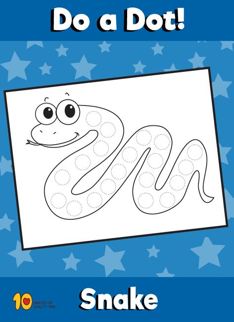 Dot Activity - Snake Snake Activities For Toddlers, Preschool Snake Activities, Snake Crafts For Toddlers, Snake Preschool Activities, Snake Activities For Kids, Snake Craft Preschool, Snake Activities Preschool, Snake Preschool, Snake Crafts For Kids