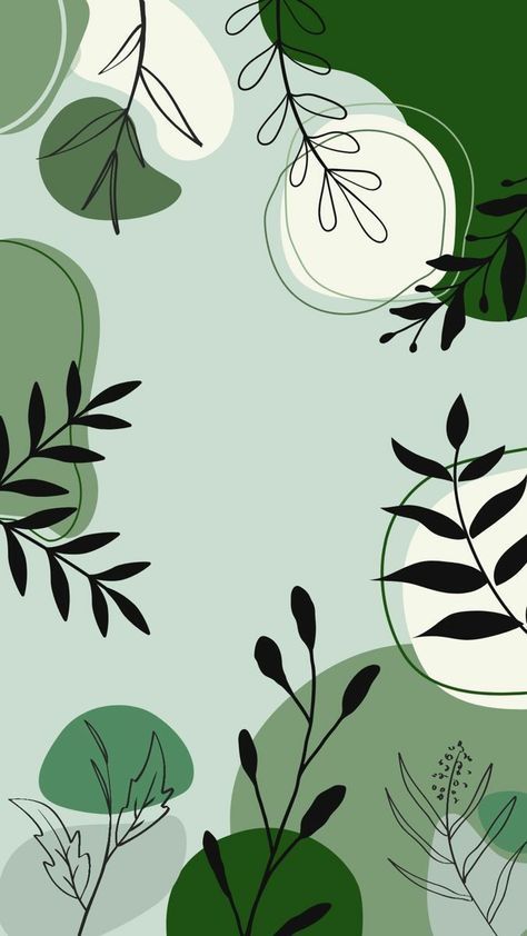 Green Plant Drawing, Boho Art Painting, Green Aesthetic Wallpaper, Money Can't Buy Happiness, Wallpaper Iphone Boho, Boho Painting, Images Kawaii, Simple Phone Wallpapers, Simple Iphone Wallpaper