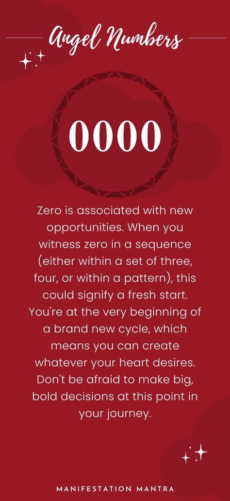 Meaning of 0000 Angel Number. Do you keep seeing repeating numbers? Learn what this means and how you can use angel numbers as guidance in your own life! #angelnumber #0000 #meaning #numerology Clock Angel Numbers, Angel Numbers 0000 Meaning, 0044 Angel Number Meaning, 00000 Angel Number, Angel Number 0000 Meaning, 0033 Angel Number Meaning, 8:08 Angel Number Meaning, 2121 Angel Numbers Meaning, 0000 Meaning