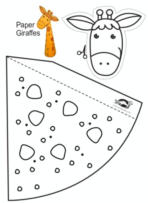 Zoo Mš, 3d Coloring, Zoo Animal Crafts, Giraffe Crafts, Theme Carnaval, Giraffe Birthday, Toddler Arts And Crafts, Printables For Kids, Alphabet Crafts