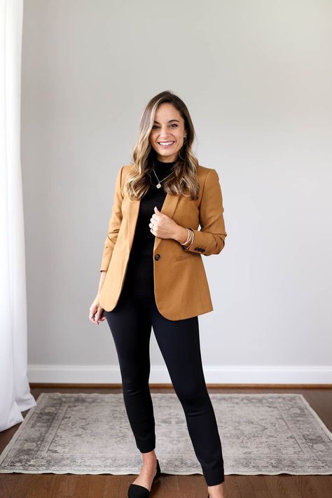 Tan Blazer Outfits Women, Camel Blazer Outfits Women, Tan Blazer Outfits, Camel Blazer Outfit, Blazer Outfits Women, Camel Outfit, Camel Blazer, Fall Outerwear, Blazer Outfits For Women