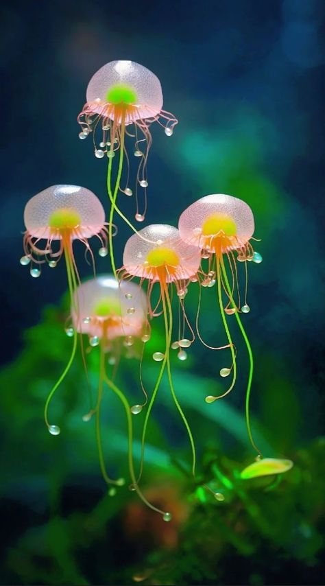 Types Of Jellyfish, 3d Underwater, Drawing Jellyfish, Beautiful Jellyfish, Jellyfish Photo, Underwater Flowers, Jellyfish Pictures, Jellyfish Photography, Sea Creatures Art