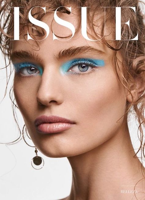 Make Up Color, Anna Mila, Editorial Poses, Curly Hair Beauty, Makeup Magazine, Neon Makeup, Beauty Makeup Photography, Issue Magazine, Glam Makeup Look