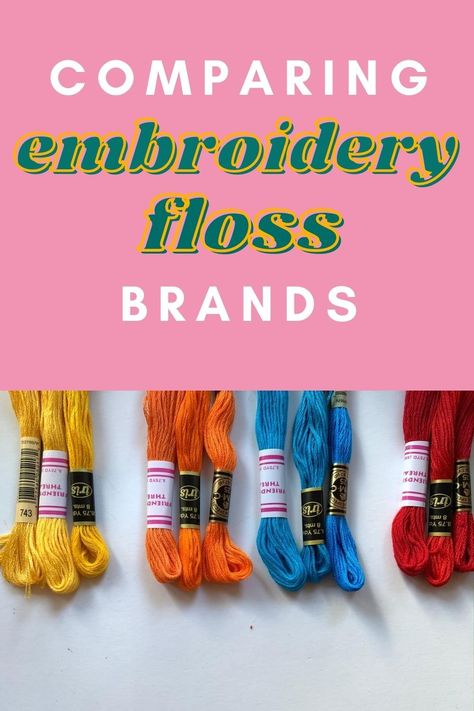 Best Embroidery Thread, Needle Painting, Basic Hand Embroidery Stitches, Beginner Embroidery, Embellished Clothing, Dmc Embroidery, Embroidery Threads, Dmc Embroidery Floss, Hand Embroidery Projects