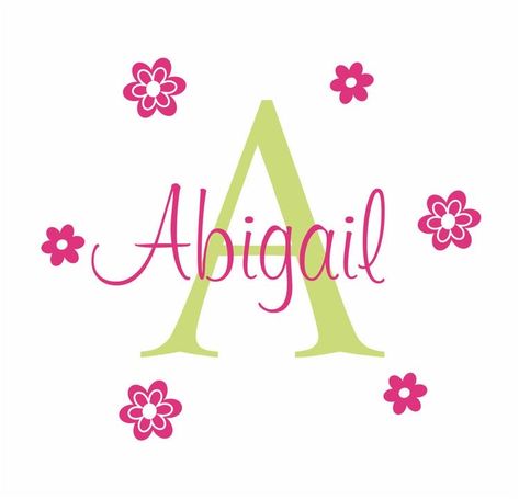 Abigail Name, Girl Baby Nursery, Dorm Diy, Teen Decor, Flower Wall Decals, Unique Mirrors, Woodworking Designs