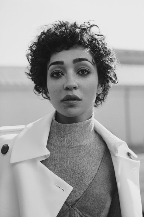 ruth negga for interview magazine - Oh No They Didn't! The Blacker The Berry, Ruth Negga, Short Celebrities, Celebrity Short Hair, Interview Magazine, Short Curly Hair, 인물 사진, Curly Girl, Celebrity Hairstyles