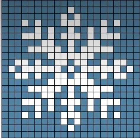 Snowflake Grid Pattern, Pixel Art Snowflake, Snowflake Alpha Pattern, Snowflake Pixel Art, Pixel Snowflake, Snowflake Cross Stitch, Christmas Quilting Projects, 3d Geometric Shapes, Christmas Freebie