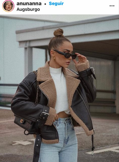 Outfits For Cold Weather, Minimalist Winter Outfit, Outfit Leather Jacket, High Waisted Jeans Outfit, Winter Fashion Outfits Casual, Cold Outfits, Leather Jacket Outfits, Cold Weather Outfits, Outfit Fall