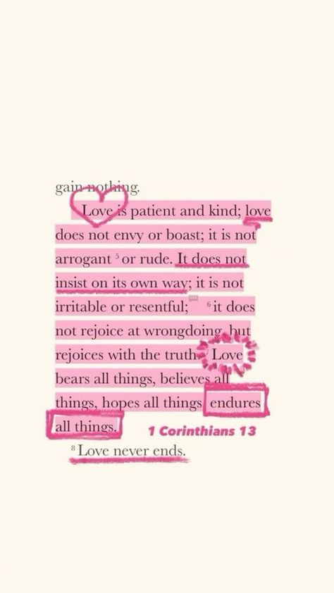 One of my fav Bible verses ❤️ 1 Corinthians 13 Fav Bible Verses, Bible Says, 1 Corinthians 13, About Love, The Bible, Verses, Bible Verses, Bible, Energy