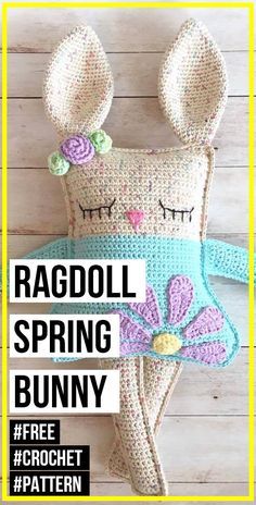 Crochet Ragdoll, Draps Design, Crochet Free Patterns, Crochet Toys Free Patterns, Crochet Toys Free, Easter Crochet Patterns, Bunny Crochet, Pola Amigurumi, Crochet Rabbit