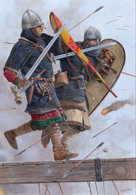 Saxon History, Norman Knight, Military Illustration, Walls Art, Historical Warriors, High Middle Ages, Historical Illustration, Medieval Ages, Historical Artwork