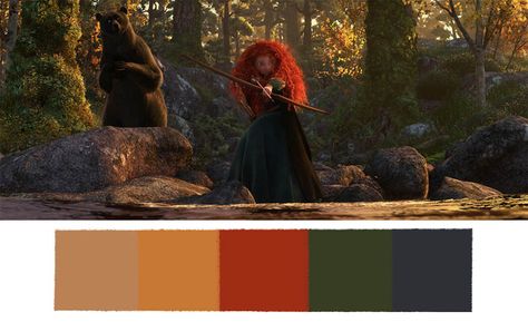 Why do Pixar movies look so incredible? Movie Color Palette, Jon Klassen, Disney Brave, Color Script, Disney Colors, Pixar Movies, Disney Pixar Cars, Disney Scrapbook, Color Studies