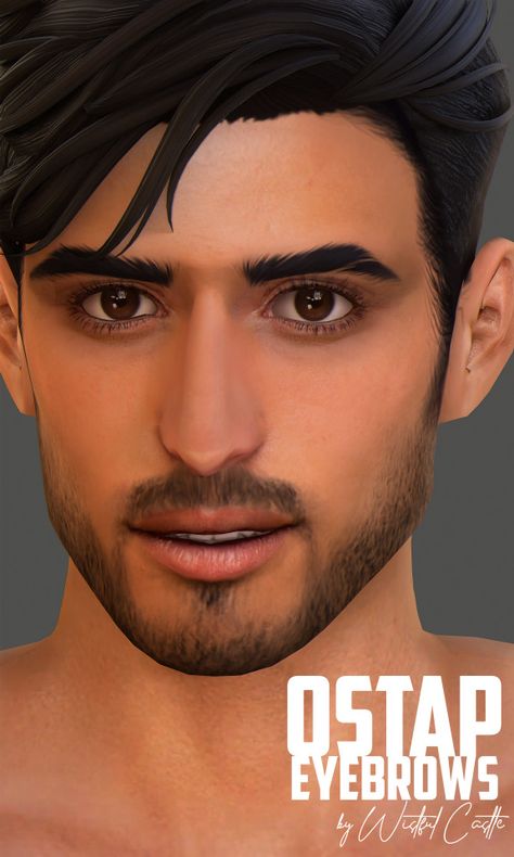 Sims 4 Piercing Cc, Sims 4 Piercing, Piercing Cc, Sun Freckles, Sims 4 Hair Male, Sims 4 Piercings, Sims Medieval, Sims 4 Cc Eyes, Bushy Eyebrows