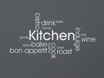 MODERN KITCHEN WALL QUOTES - VINYL ART STICKERS DECALS | eBay Kitchen Wall Art Stickers, Kitchen Wall Quotes, Wall Stickers Quotes, Pantry Wall, Kitchen Wall Stickers, Vinyl Wall Quotes, Word Wall Art, Kitchen Design Decor, Kitchen Diy