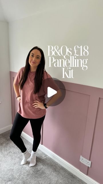 Fay Ricketts-Mahon on Instagram: "B&Qs Panelling Kit is a cheap way to transform a room, only £18!   Serens bedroom transformation is looking so beautiful! I can’t wait for all the furniture to arrive!   @bandq_uk  @valsparpaintuk   #farrowandball #farrowandballcinderrose #cinderrose #bedroom #teenbedroom #childrensbedroom #bedroomdecor #bedroominspo #bandq #bandqit #teenbedroomideas #childrensbedroomdecor #diy #decor #renovation #home #homedecor #homeinspo #panelling #panellingwalls #panellinginspo" Box Room Panelling, Diy Bedroom Paneling, Cinder Rose Farrow And Ball, Diy Panelling, Bedroom Transformation, Childrens Bedroom Decor, Instagram B, Bedroom Panel, Kids Room Design