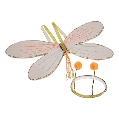 Butterfly Dress-Up Kit in Orange by Meri Meri Funny Kid Costumes, Butterfly Costume, Imaginary Play, Kids Dress Up, Meri Meri, Gold Headband, Fancy Dress For Kids, Cute Costumes, Butterfly Dress