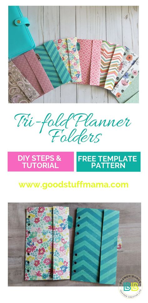 Filofax Diy, Happy Planner Free Printable, Planer Organisation, Folder Diy, Diy Organizer, To Do Planner, Pattern Template, Planner Tips, A5 Planner