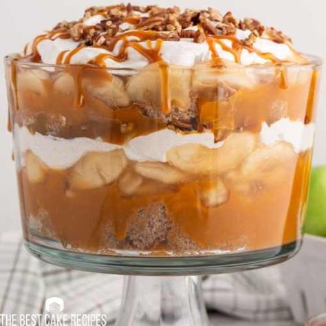 Butterscotch Trifle, Apple Eclair, Homemade Spice Cake, Christmas Trifle Recipes, Baked Caramel Apples, Carmel Cake, The Best Cake Recipes, Caramel Apple Dump Cake, Trifle Recipes