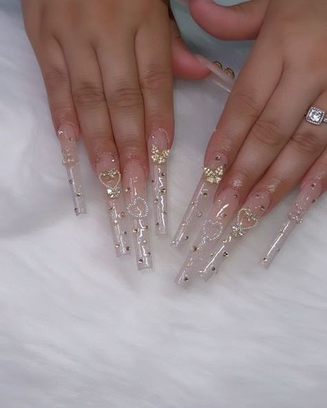 Birthday Nails For Cancers, Aquarius Birthday Nails, Birthday Nails Virgo, Aquarius Birthday, Shiny Nails, Long Acrylic Nails Coffin, Long Acrylic, Acrylic Nails Coffin, Birthday Nails