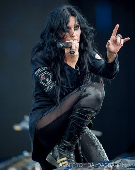 Cristina Scabbia / Lacuna Coil. More Cristina Scabbia / Lacuna Coil at http://astore.amazon.com/lacuna-coil-20 Female Rock Stars, Cristina Scabbia, Ladies Of Metal, Lacuna Coil, Jennie Garth, Metal Chicks, Heavy Metal Girl, Rock Queen, Rocker Chick