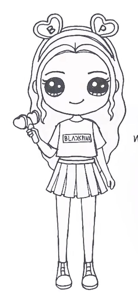 Photo Kawaii, Doll Drawing, Cute Little Drawings, Kawaii Drawings, Arm Workout, Cute Dolls, Coloring Sheets, Paper Dolls, Cute Art