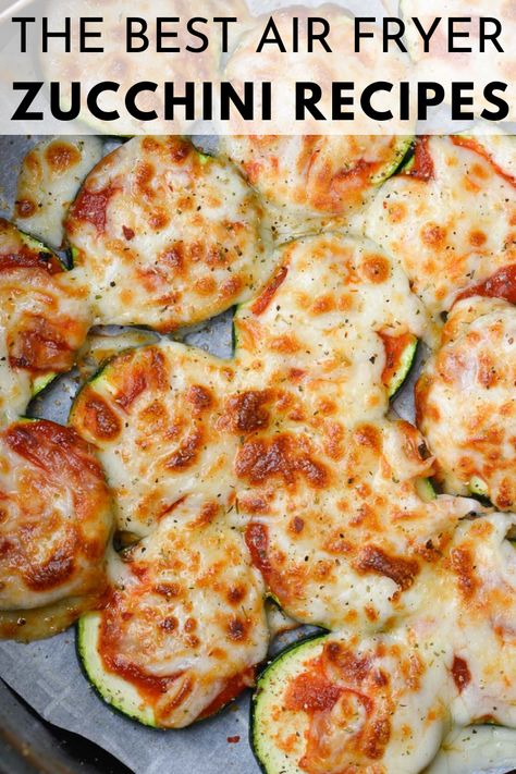 Air Fryer Zucchini, Zucchini Pizza Bites, Zucchini Pizza, Low Carb Low Fat Recipes, Zucchini Pizzas, Air Fry Recipes, Recipes Low Carb, Best Low Carb Recipes, Low Sugar Recipes