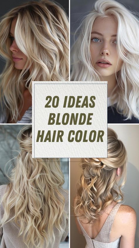 Blonde Hair Color Ideas Best Blonde Colour For Grey Hair, Red To Ash Blonde Hair, Blonde Hair Color Platinum, Blonde Hair Shades Chart, Platinum Blonde Fall Hair, Long Hair Color Ideas Blonde, All Over Blonde Vs Highlights, Blonde On Grey Hair, Almond Blonde Hair Color